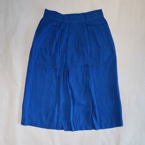 *Vintage* Stephen Douglas midi length blue skirt